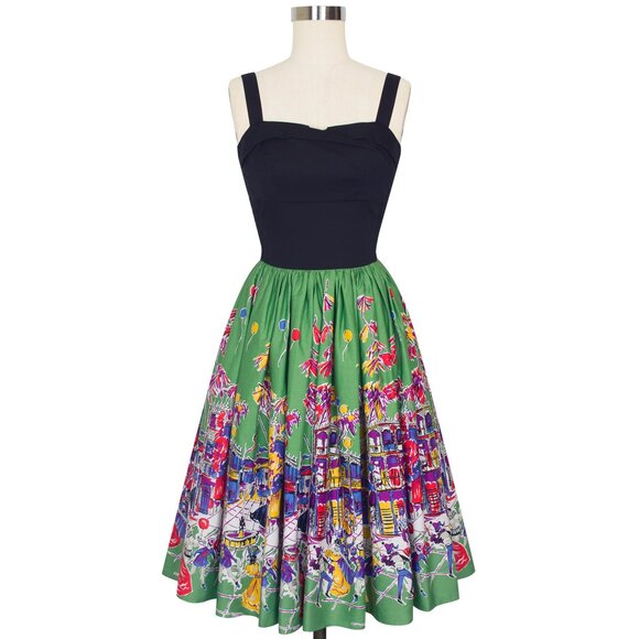 NWT Trashy Diva Carnival Mardi Gras print Trixie dress - Picture 3 of 9